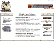 Tablet Screenshot of coloradowaterfowl.com